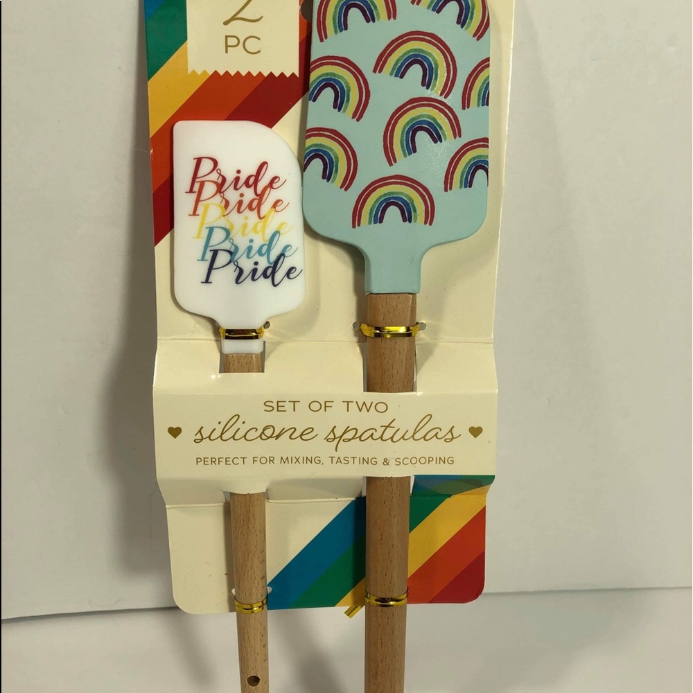 New Pride Rainbow Themed Silicone Spatula Set
